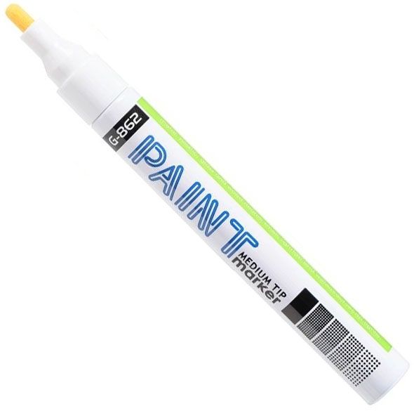 Маркер краска на масляной основе G-862A, белый - фото